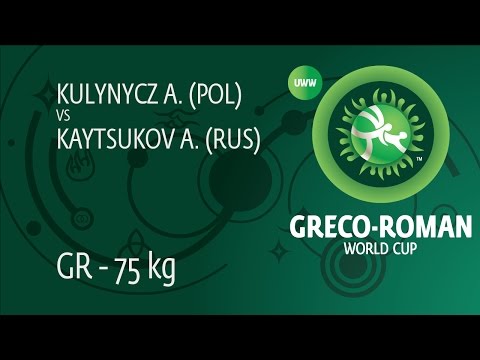 Round 1 GR - 75 kg: A. KAYTSUKOV (RUS) df. A. KULYNYCZ (POL) by TF, 12-2