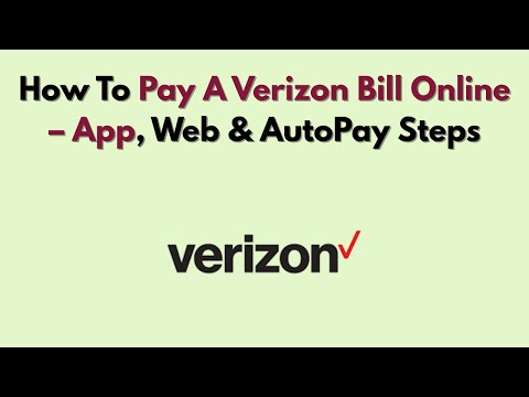 Verizon Login Pay Bill
