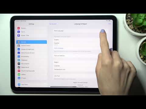 How to Change Language on iPad Air (5th generation) - Set Up iPad 2022 Langauge