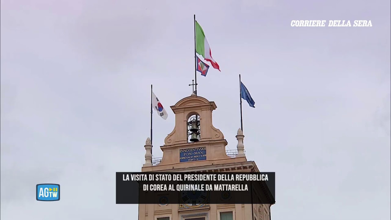 Mattarella con il presidente della Repubblica di Corea