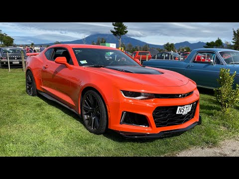 Cars leaving Americarna 2023 Part 2 (Revs, full sends, V8s)