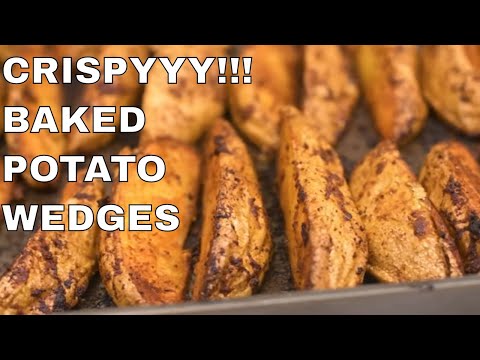 Super Crispy Baked Potato Wedges Video