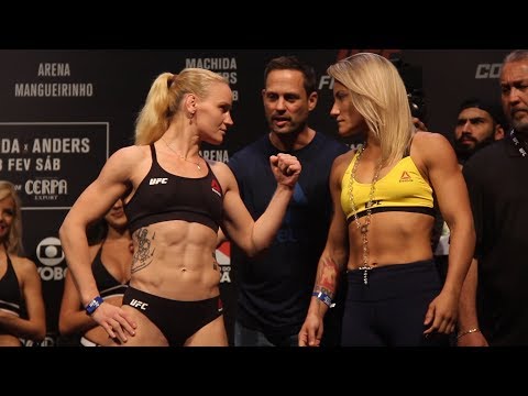 UFC Belem: Valentina Shevchenko vs. Priscila Cachoeira Weigh-In Staredown - MMA Fighting