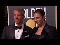 Gal Gadot & Yaron Varsano Golden Globe Awards Fashion Arrivals (2018) | ScreenSlam