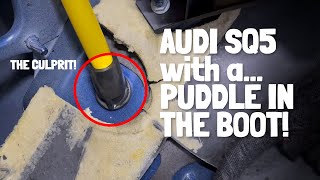 Audi SQ5... with a puddle in the boot!