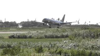 preview picture of video 'American Airlines 757-200 Landing in St. Lucia from Miami Intl (KMIA) 1080p'