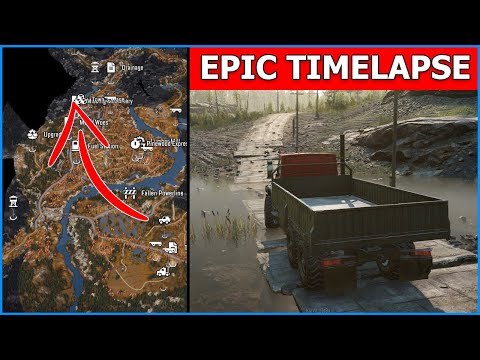 SnowRunner Across Map - Drowned Lands, Taymyr (Russia)