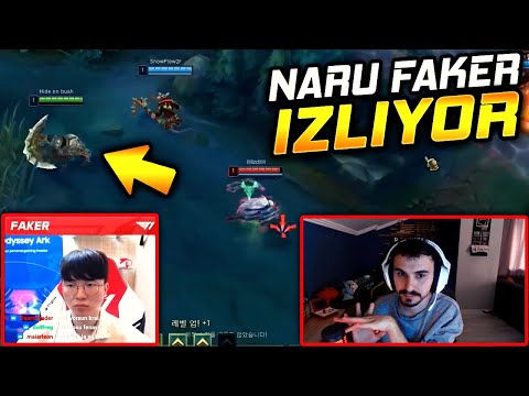 NARU MUHTEŞEM FAKER MONTAGE İZLİYOR!! @NaruLoL