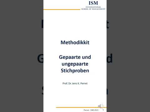Methodikkit Statistik - Was ist der Unterschied zwischen gepaarten und ungepaarten Stichproben?