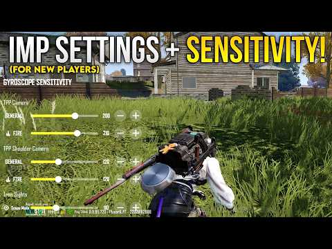 PUBG NEW STATE BEST SETTINGS + SENSITIVITY FOR NEW PLAYERS | HOW TO TURN OFF AUTO SHOULDER AIM
