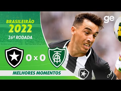 Gols e lances de Botafogo x América-MG