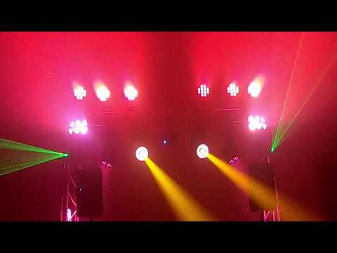 Soundswitch Demo Denon Prime 4-axl & Arth-Breathe. Chauvet Trio Equniox Saturn laserworld cs1000mk2