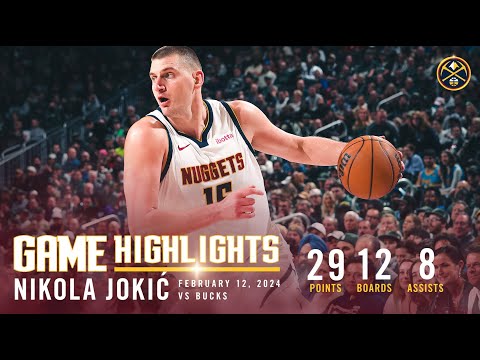 Nikola Jokić Full Game Highlights vs. Bucks 🎥