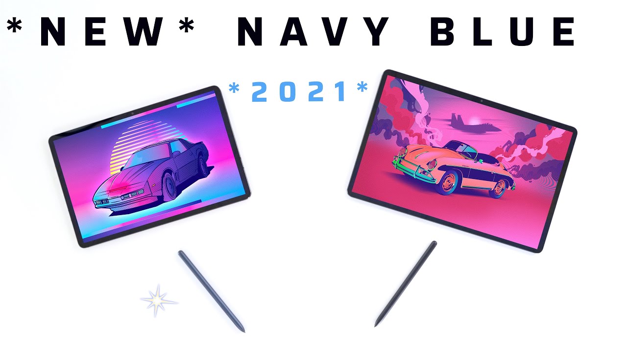 Samsung Galaxy Tab S7 & Tab S7+ / NEW NAVY BLUE & Mystic Blue (This is UNREAL)