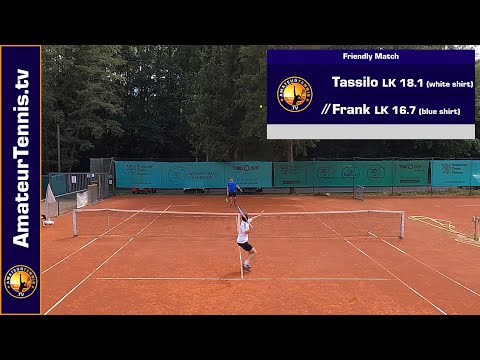 Amateur Tennis Full Match LK 16.7 vs LK 18.1 (NTRP 3.5)