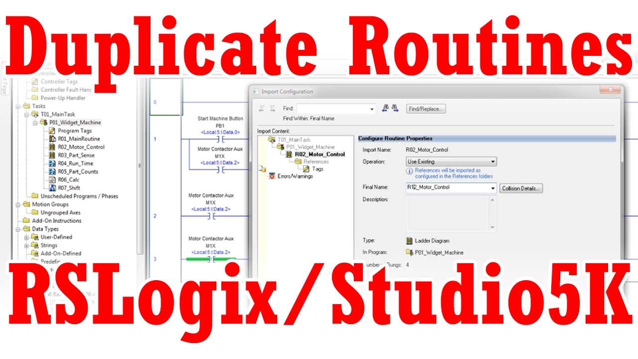 Duplicating Routines in RSLogix 5000 or Studio 5000