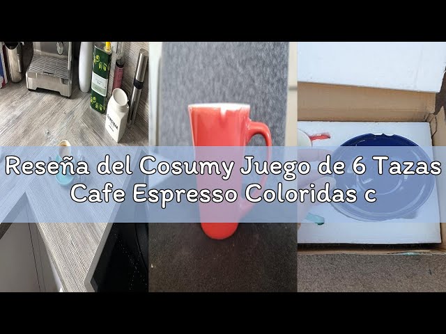 Vídeo relacionado con Cosumy Tazas de Cafe - 6 Tazas para Café en Color Pastel - Diseño Único - Cerámica Mate - Aptas para Microondas & Lavavajillas