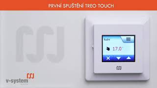 Treo H Touch 225, termostat s  dotykovým displejem (prostor+podlaha), české menu
