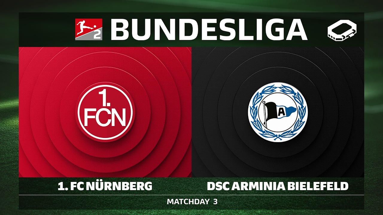 1. FC Nürnberg vs. DSC Arminia Bielefeld | Matchday 3 - Bundesliga 2 2026/27