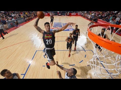 John Collins vs Pelicans (2017 Summer League) - 22 Pts, 10 Rebs, 9-11 FGM, Beast Mode!