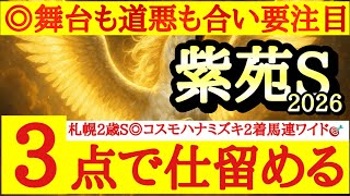 【紫苑ステークス2026】最終予想！！◎は中山得意で道悪適性もあるあの馬から勝負だ！