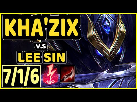 TAY (KHA'ZIX) vs LEE SIN - 7/1/6 KDA JUNGLE GAMEPLAY - BR Ranked GRANDMASTER