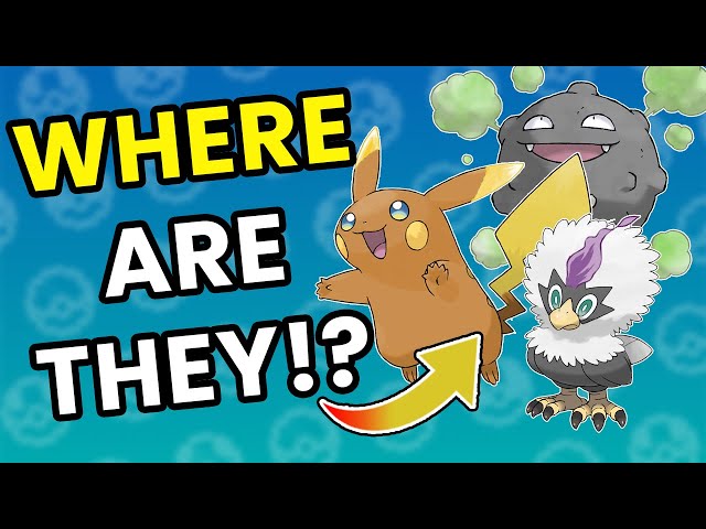 Pokémon's Missing Regional Forms