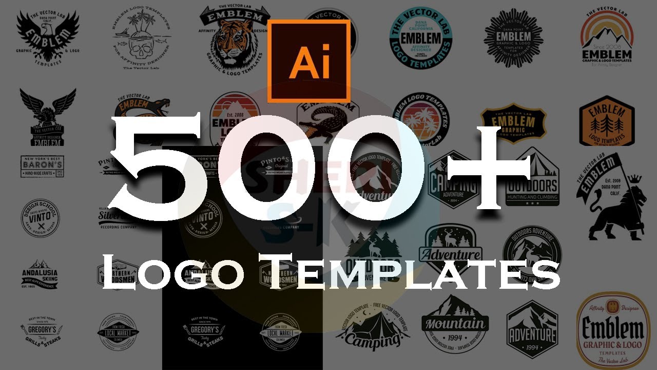 500+ Logo Templates Download In EPS AI Files |New Logo Bundle|