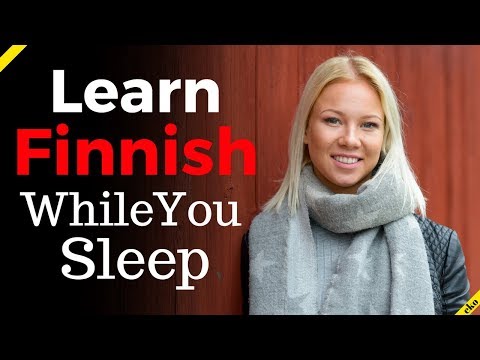 Learn Finnish While You Sleep 😀  Most Important Finnish Phrases and Words 😀 Eng/Fin (8 Hours)