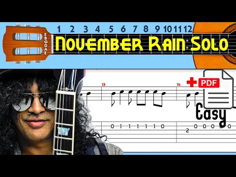 November Rain Easy Solo Guitar Tab