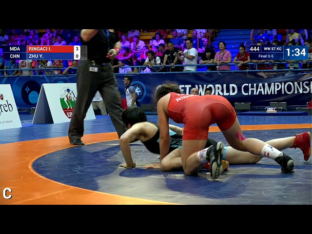 204 | 444 | Cadets WW 57kg | Final 3-5 | RINGACI Irina (MDA) | ZHU Yaping (CHN)
