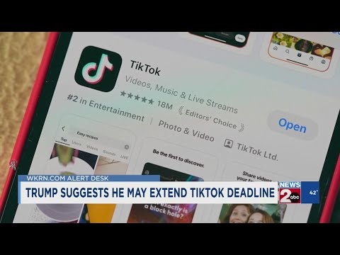 Trump suggests he may extend TikTok deadline