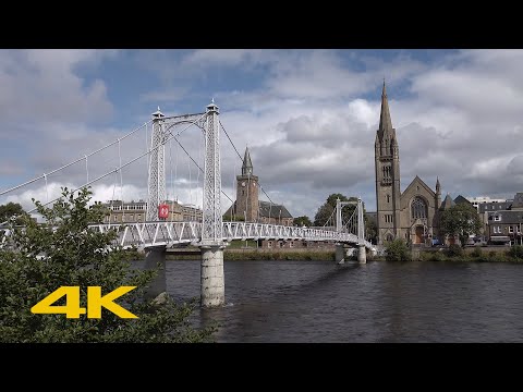 Caminhada em Inverness: centro da cidade [4K]
