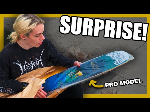 Surprising Ethan Young with his Pro Skateboard - The Prey