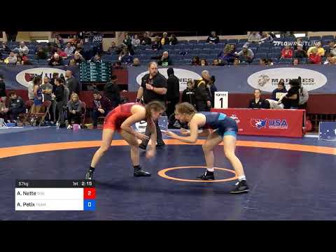 57 Kg Prelims Abigail Nette Tiger WC Vs Allison Petix Team Tornado Wrestling Club