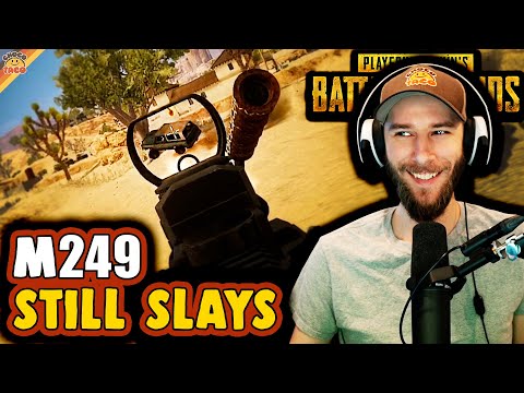 The M249 Still Slays ft. Halifax, HollywoodBob, & Swagger - chocoTaco PUBG Squads Miramar Gameplay