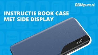 Samsung Galaxy A52 / A52S Hoesje Book Case met Side Display Zwart