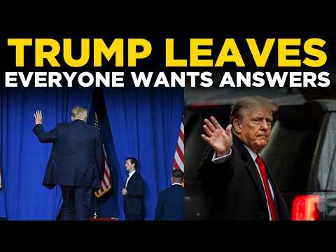 Trump Live: Sudden Trump Exit Sparks Questions | What Happened? | Trump News Live | Trump Walks Out