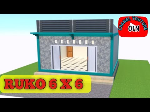 DESAIN RUKO MINIMALIS UKURAN 6 X 6
