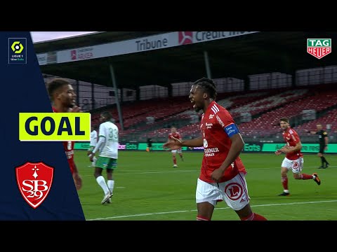 Goal Jean-Kévin DUVERNE (23' - STADE BRESTOIS 29) STADE BRESTOIS 29 - AS SAINT-ÉTIENNE (4-1) 20/21