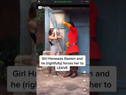 Do you think he handled this appropriately? This woman harassed the character playing Gaston at #di