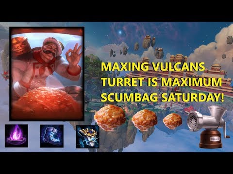SCUMBAG SATURDAY - MAXING VULCANS TURRET IS ULTIMATE SCUM - Grandmasters Ranked 1v1 Duel - SMITE