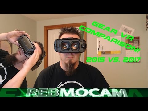 Samsung Gear VR comparison - 2015 vs. 2017 with controller