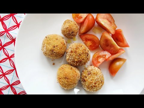 Polpette di patate, ceci e olive