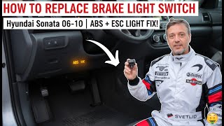 🚗 How to Replace the Brake Light Switch (Hyundai Sonata 2006-2010) - Fix ABS & ESC Lights!