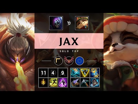 Jax Top vs Teemo - EUW Grandmaster Patch 25.07