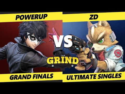 The Grind 143 GRAND FINALS - PowerUp (Joker, Mario, Steve) Vs. ZD [L] (Wolf, Fox) Smash Ultimate