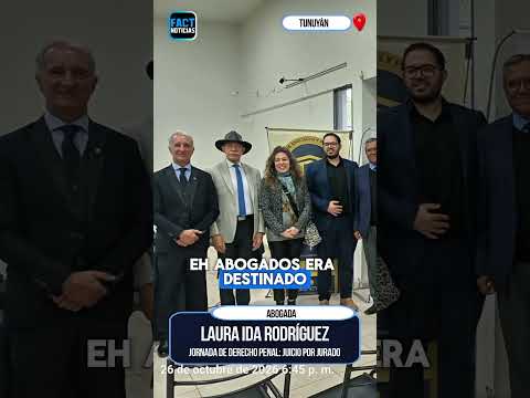 Jornada de Derecho Penal en Juicio por Jurado se realizó en Tunuyán.