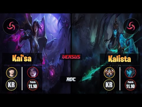 Ruler KAI'SA (ADC) [Hail of Blades] VS KALISTA - Challenger KR Patch 11.10