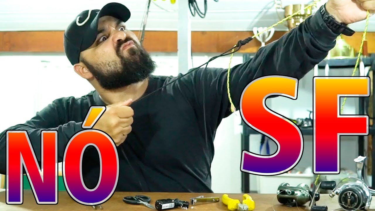 Melhor Nó para Linha de Multifilamento com Nylon - Nó SF Para Pesca